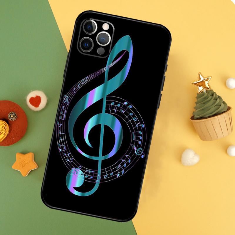 Musical Music Note Phone Case For iPhone 17 17Air 16 15 14 13 11 12 Pro Max 12 13 Mini 16E Shockproof Cover