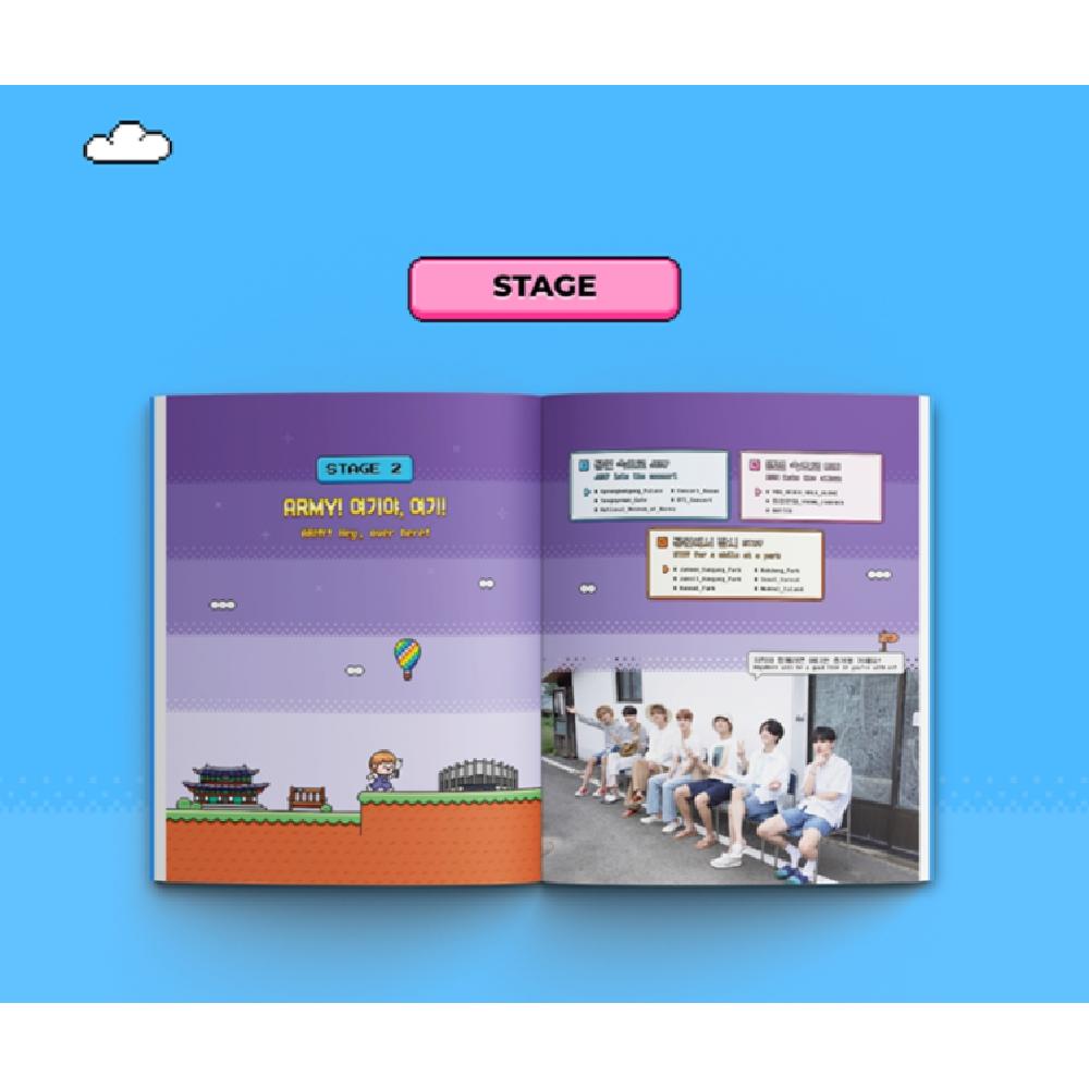 BTS ספר טיולים עם ביטויים קוריאניים שימושיים + גלויה