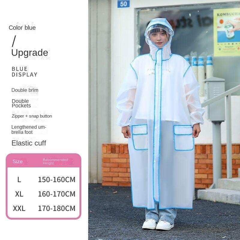 Regenmantel Regenfester Ganzkörper-integrierter verdickter langer Herren- und Damen-Poncho für Erwachsene beim Reiten und Wandern im Elektroauto