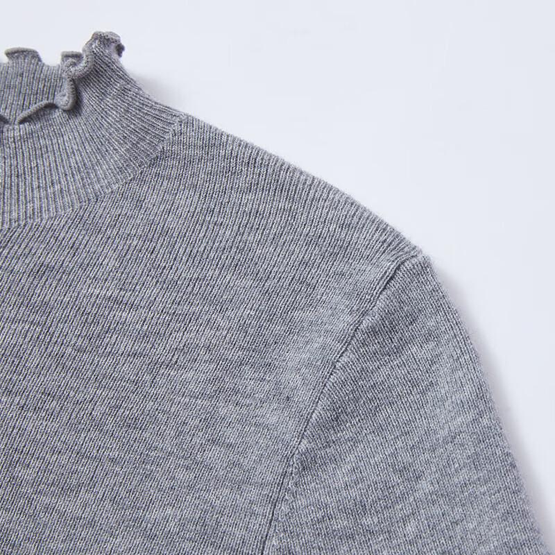 Xiangying Anti-Pilling Wool Blend Mock Neck Sweater