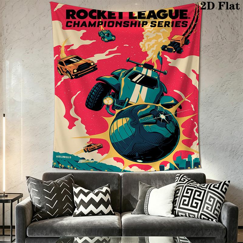 Rocket League Pattern Home Decor Tapestry, Wall Hanging, Decorative RV Wall Cloth.SGT0917331