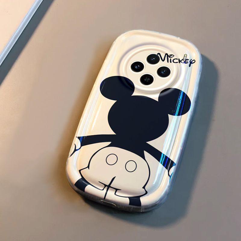 Full Coverage Silicone Phone Case Vivo X100S Pro With Mickey Back Silhouette Design Cartoon Style Shockproof Protective vivo X100 S
