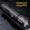Super Powerful Flashlight Rechargeable Zoom Fluorescent Strip Torch with COB Work Light Outdoor Emergency Lighting