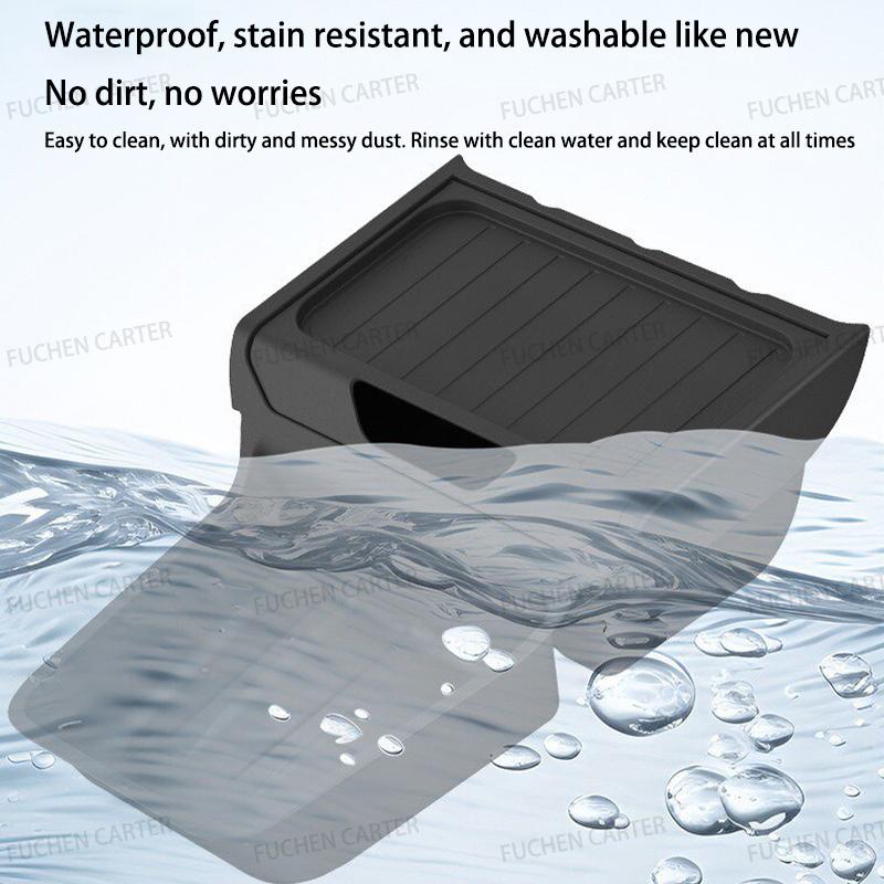 TPE Under Central Control Storage Box For Tesla Model Y Standard 2025+ Flip Cover design Tissue Box Storage interior Accessories