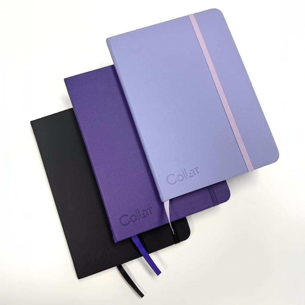 Lila A5 Aquarell-Skizzenbuch Hardcover (14x20cm) - 200 g/m² 100% Zellulosepapier