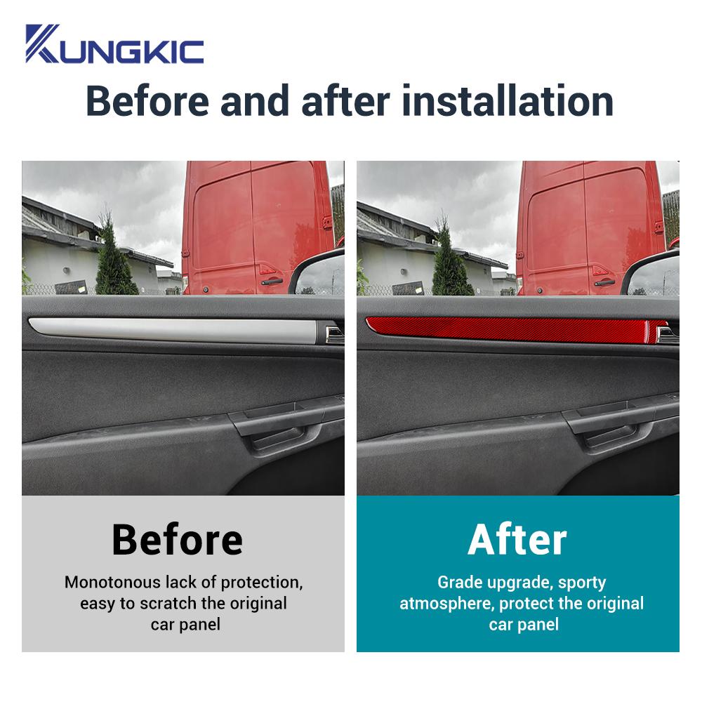 Real Soft Carbon Fiber Sticker For Vauxhall Opel Astra H MK5 2004 2005 2006 2007 2008 2009 2010 Car 2-Door Trim Accessories