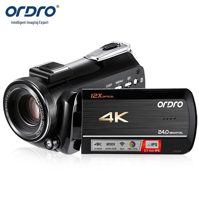 

Ordro 4K Professional Camcorder with 12x Optical Zoom (CN version)