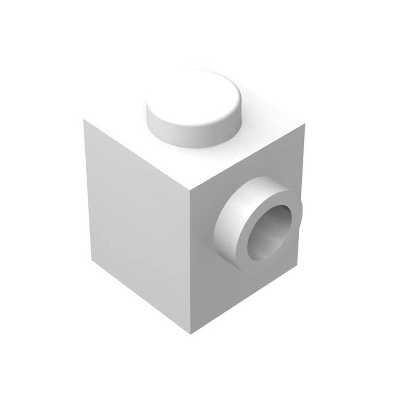 10 KUSŮ 87087 1x1 s čepem na straně Stavební kostky MOC Kompatibilní s Brick Dětské hračky Dárková krabička