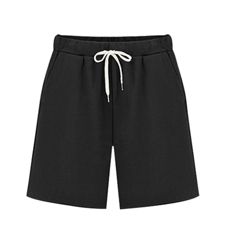 Pantalones cortos de talla grande para mujer, transpirables, de verano, de cintura alta, holgados, para deportes y ocio, pantalones rectos