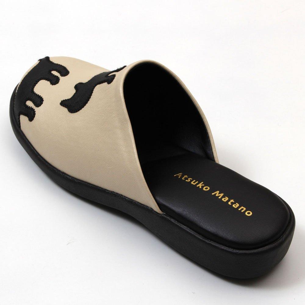 ATSUKO MATANO Silhouette Cat AM45000 Sandals, Large, Beige,