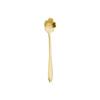 Stainless steel long handle stirring spoon milk powder coffee spoon dessert spoon creative golden small spoon small round spoon
