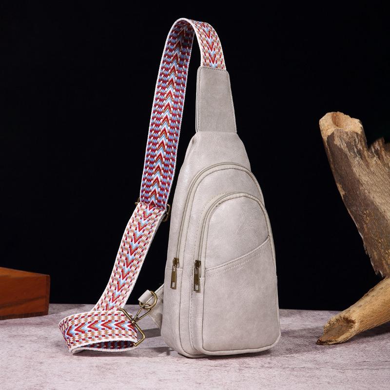 

Женская сумка, повседневная модная нагрудная сумка, однотонная сумка через плечо, богемная сумка в стиле ретро, ​​поясная сумка One Size