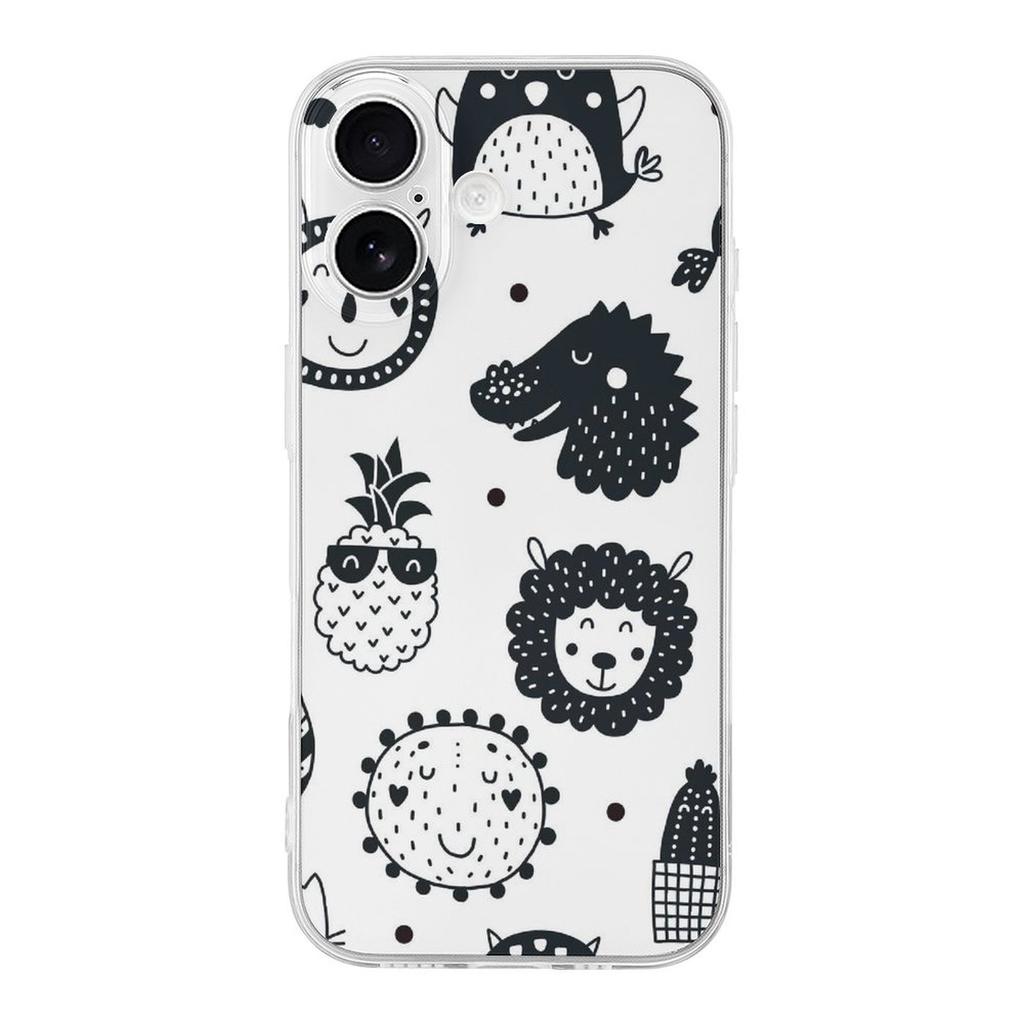 1 Pack For Iphone 17/17Air/17Pro/17ProMax Tpu Phone Case With Slim Profile, Anti-Slip Sides, Raised Lips Around Camera, Responsive Press Buttons