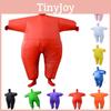 Colorful Adult Inflatable Fat Suit Costume For Halloween Fun