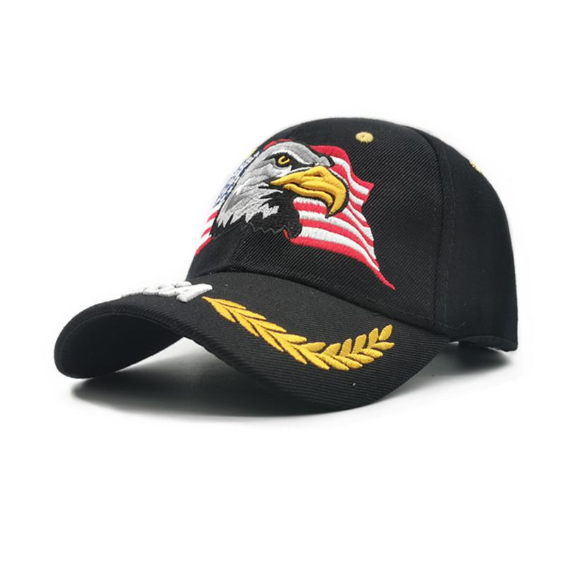 Unisex USA Adler Stickerei Baseballkappen Outdoor Verstellbar Frühling und Herbst Lässiger Sonnenschutzhut