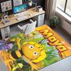 Maya the Bee Pattern Rug, Indoor/Outdoor Mat, for Picnic, Gameroom, Bedroom, Office, Living Room, Home Decor Carpet, Birthday Gift