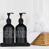 Generic Matte Black Soap Dispenser Dishwashing Detergent Hand Soap Refill Pump Bottle with Silicone Storage Tray Kitchen Dispenser (Tray Included)