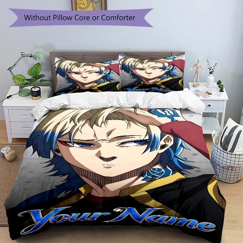 Name Bedding Set Personalized Washable Custom 3Pcs Duvet Cover Pillowcases Soft Microfiber Home Bedroom Gift