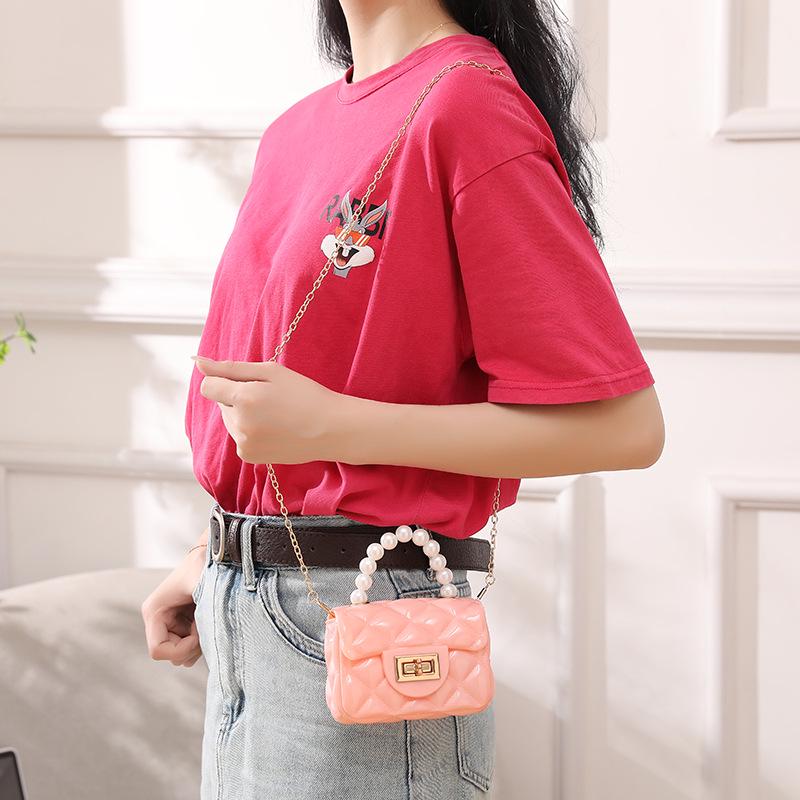 2024 Pearl Jelly Mini Bag: Ladies' Cross-Body, Handheld & Lipstick Pouch