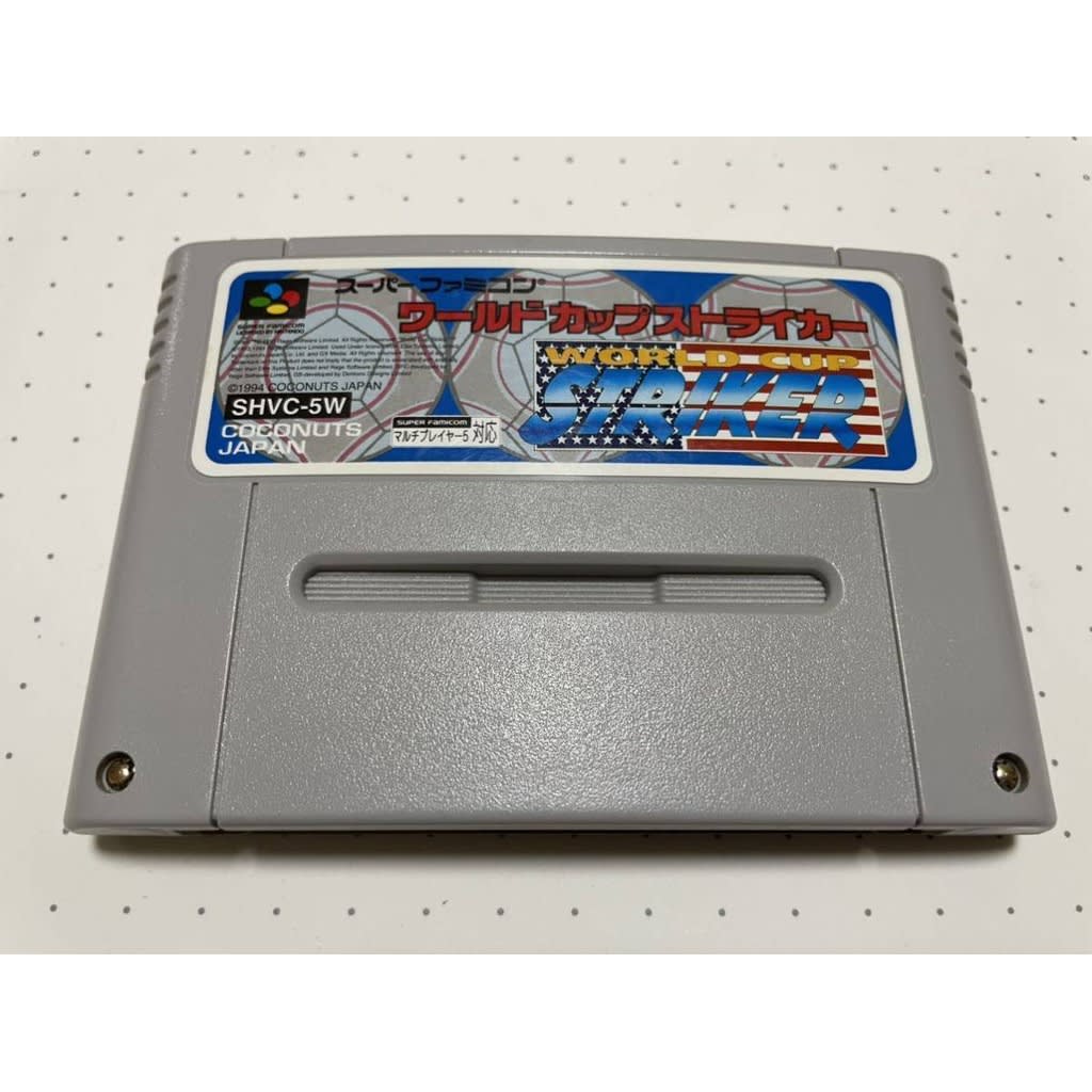 Used World Cup Striker SFC SNES Super Famicom SHVC-5W tested working Nintendo Sports Coconuts Japan NTSC-J Super Nintendo Cartridge