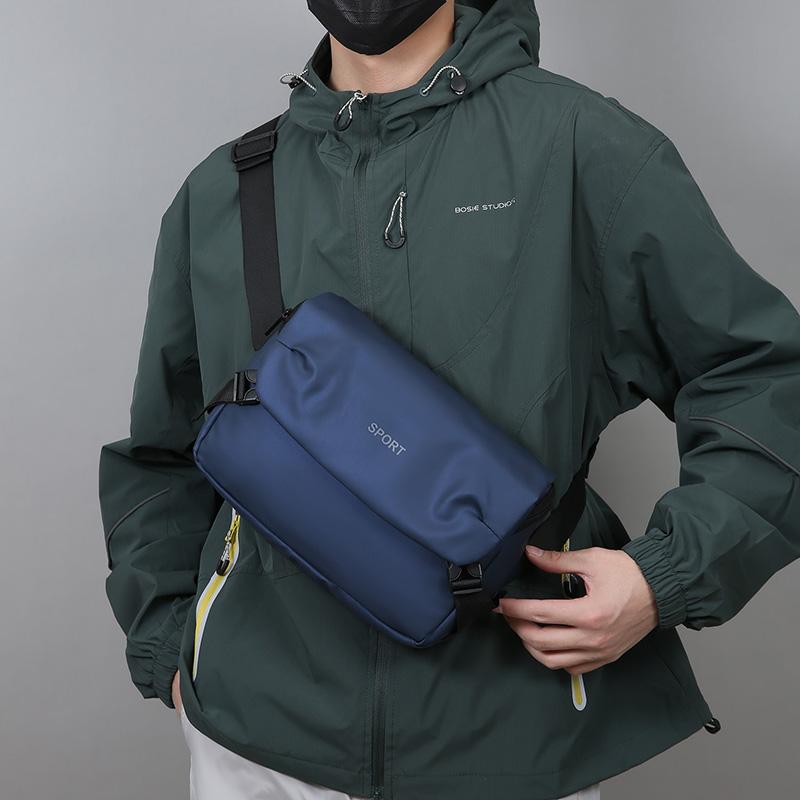 Wasserdichte Crossbody-Tasche für Herren, große Kapazität, Schulter-Umhängetasche für Handy, Tablet, Geldbörse, Regenschirm, Organizer, Reise, Arbeit, Sport