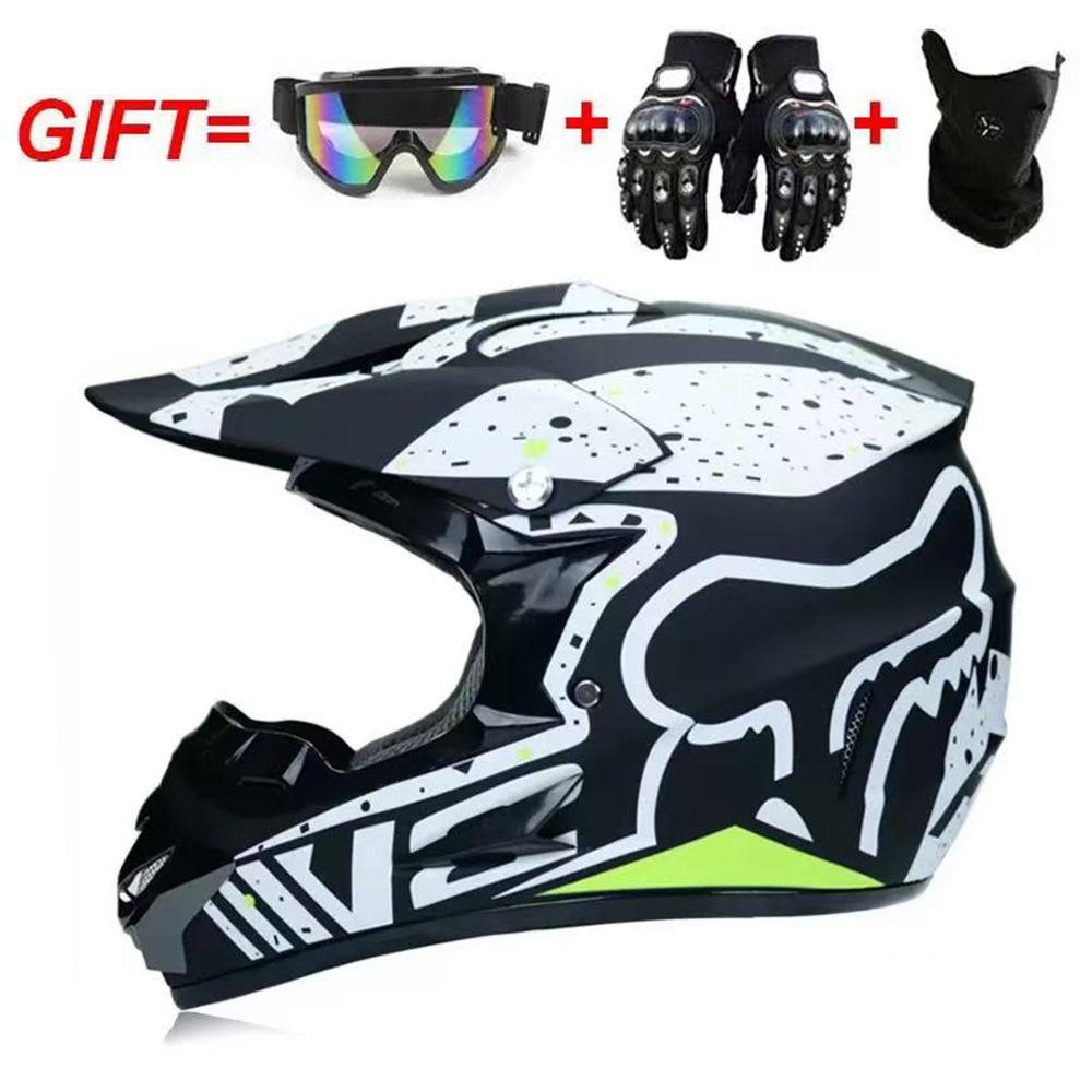 Cross-country motorcycle helmet for men, full-face helmet for ATV, mountain bike helmet, all-season universal kart helmet