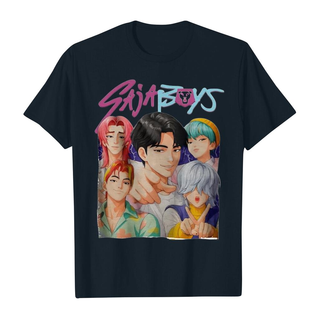 Boys And Girls Round Neck Casual Cartoon Print Short-sleeved T-shirt Tops