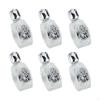 62KD Pack of 6 Embossed Glass Holy Water Container Bottles Baptisms Gift Church Use