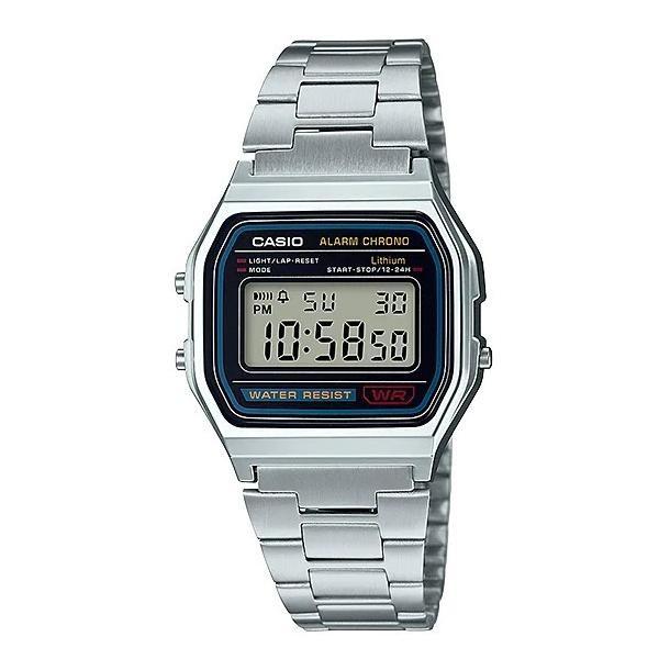 

Япония Часы Casio Цифровые Водонепроницаемые для Повседневной Носки Серебристые A158WA-1JH A158WA-1JH