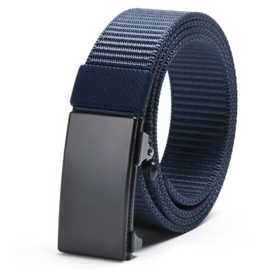 Canvas Belt Men'S Casual Outdoor Nylon Belt Middle-Aged And Young Simple Automatic Buckle Belt Boys