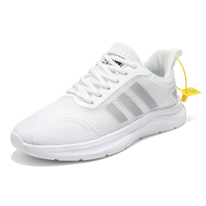 

Летняя ультралегкая дышащая мужская обувь высококачественная сетчатая спортивная обувь повседневная обувь для бега уличная белая сетчатая обувь 44 белый