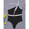 Women's Solid Color One Piece Swimsuit Sexy Belt Swimsuit