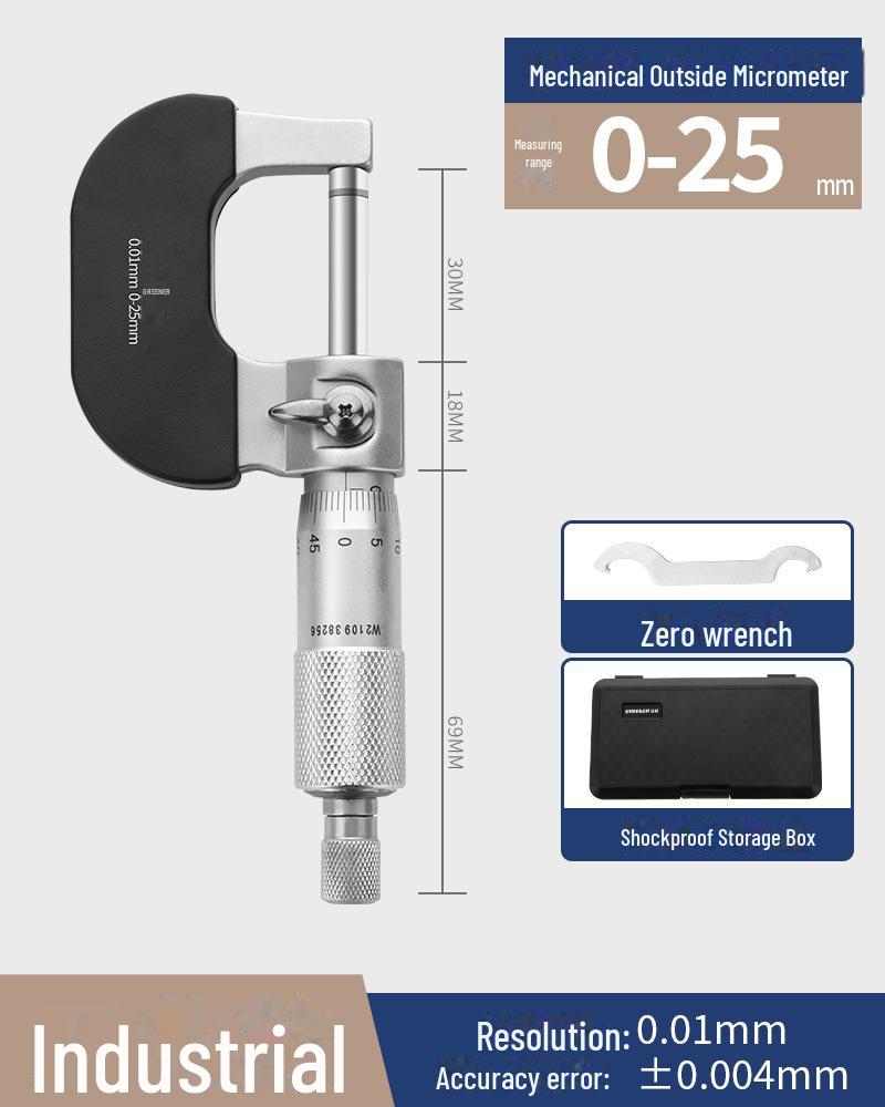 Green Forest High-Precision Digital Outside Diameter Micrometer Caliper