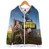 Fortnite Hoodie 3d Print Zipper Sweatshirts Battle Royal Cosplay Costume