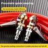Car&motorcycle Inflation Nozzle Pneumatic Joint Brass Thread Quick Joint Internal Sealing Insertion Chuck Type Precise Pneu H6s2