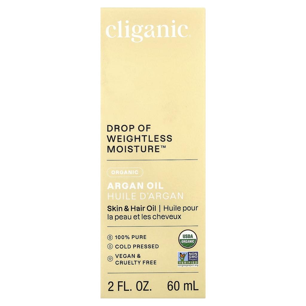 Organic Argan Oil, Combination Skin, 60Ml(2Fl Oz)