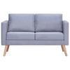 Vidaxl Sofa 2-Osobowa, Materiałowa, Jasnoszara