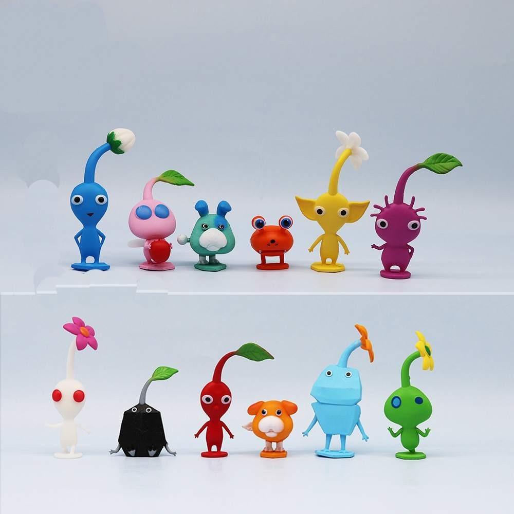 Entzückende Pikmin Cartoonfigur Spielperipherie Pvc-Material Für Ausstellung Und Geschenke