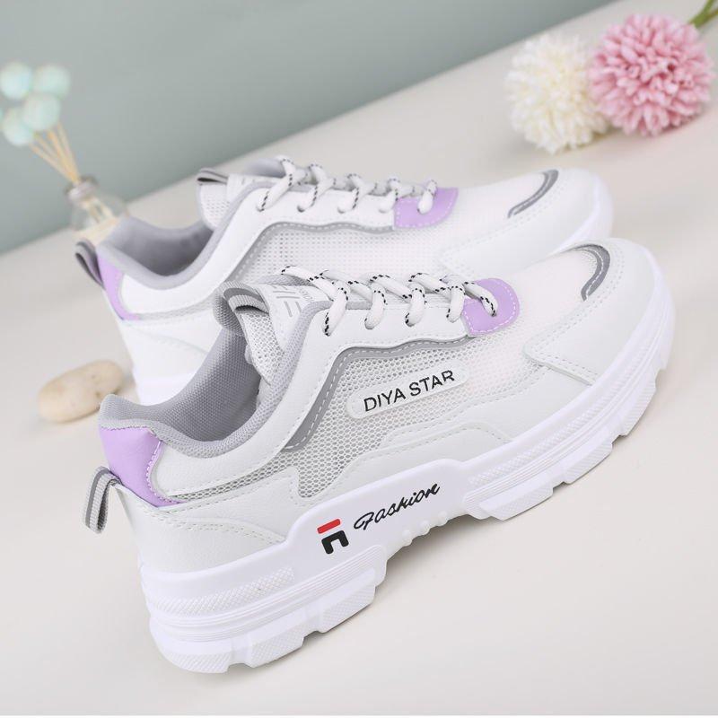 

Daddy shoes 22 spring and summer new casual platform ins trendy thin mesh breathable sports shoes 35 фиолетовый