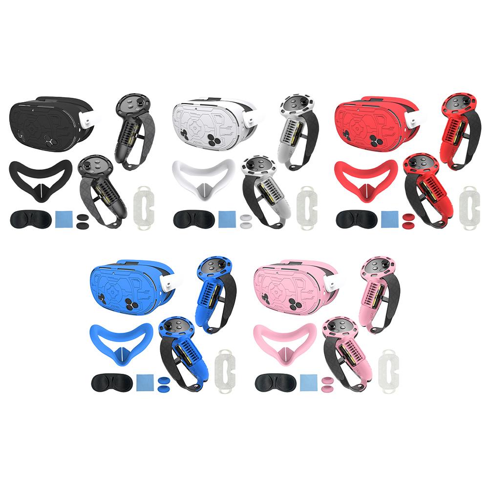 7Pcs VR Accessories Protective Cover Anti-Fall for Meta Quest 3S VR Accessories Shockproof Controller Grips Cover VR Shell Cover