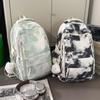 Schoolbag tie-dye schoolbag female high-value junior high school high school students large-capacity backpack primary school students 3rd to 6th grade