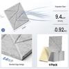 Pack of 12 Square Foam Panels Soundproof Wall Panels Acoustics Tiles Polyester Texture Perfect for Studios Bedroom Wall