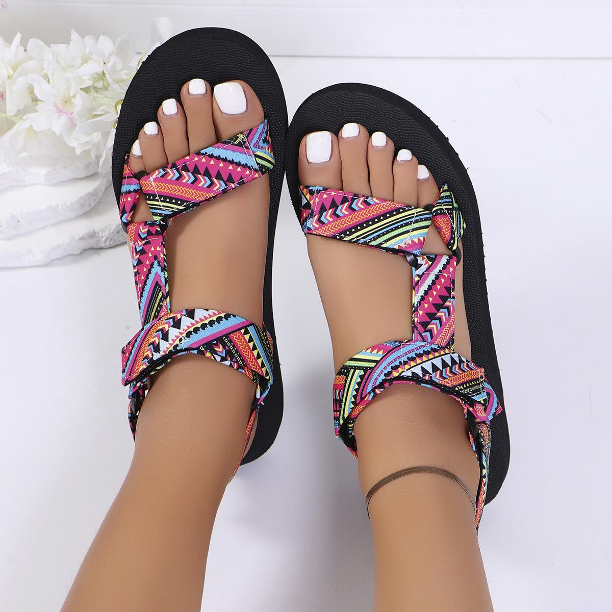 

Летние новые сандалии на платформе, внешнеторговые, большого размера, европейская и американская мода, пляжные сандалии, женские легкие сандалии на платформе в наличии 36 красный