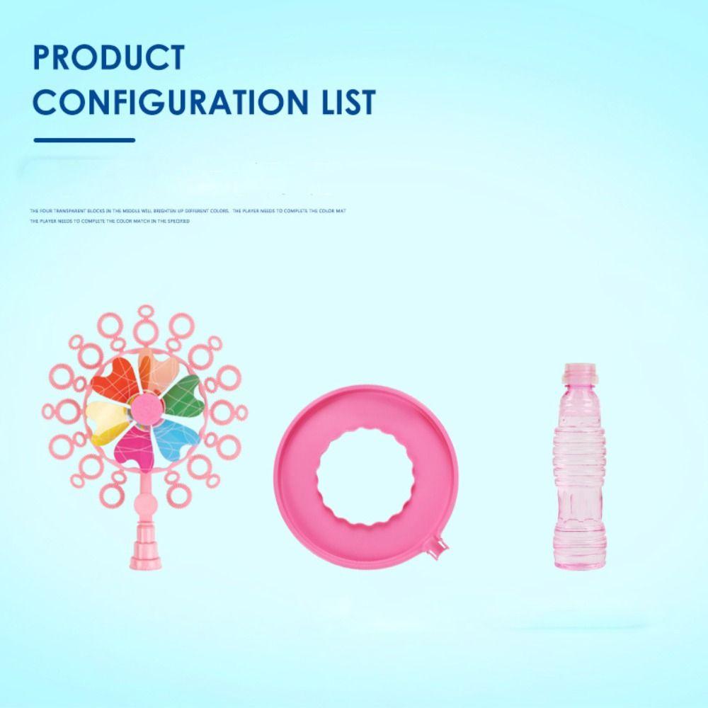 Interactive Windmill Bubbles Machine Gift Outdoor Soap Bubble Stick Set Bubble Blowing Kids Fun Toys For Kids Children