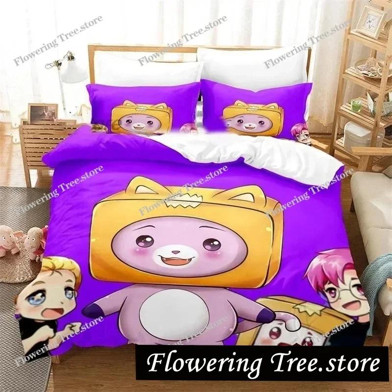 3D Cartoon Foxy Boxy Lanky-box Bedding Set Duvet Cover Bedroom Comforter Covers Single Twin King Size Quilt Cover Home 3PCS