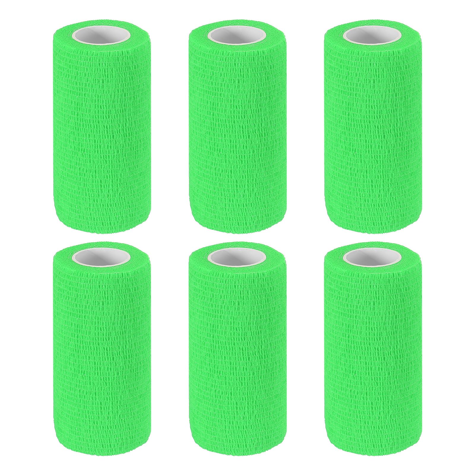 

PATIKIL x Bandage Elastic Wrap Tape for Stretching Athletic Sports Wrist Ankle Bright Green 4 177 Self-Adhesive Wraps, 6-Piece Self-Breathing