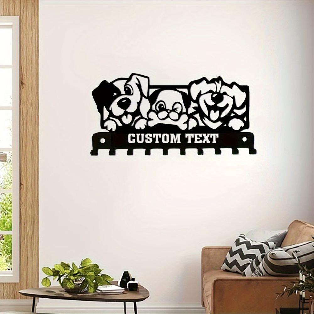 3 Cute Dog Wall Hooks Personalized Key Holder Indoor Decor Housewarming Gift