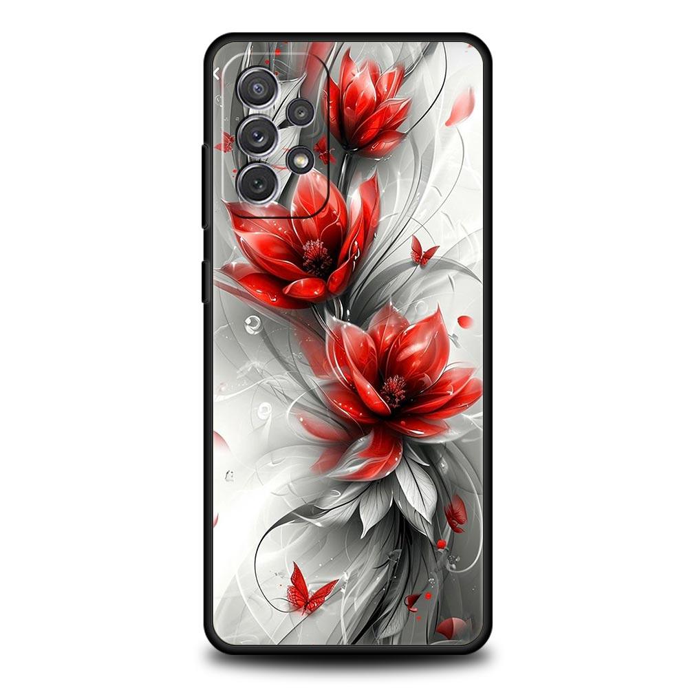 Cherry Blossoms Phone Case For Samsung Galaxy A17 A07 A55 A35 A25 A15 A05s A33 5G A31 A23 A21s A13 A11 A41 A73 A53 A51 A71 Cover