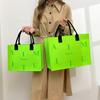 Modern Large Capacity Felt Handbag - Versatile and Stylish Shopping Bag with Letter Design