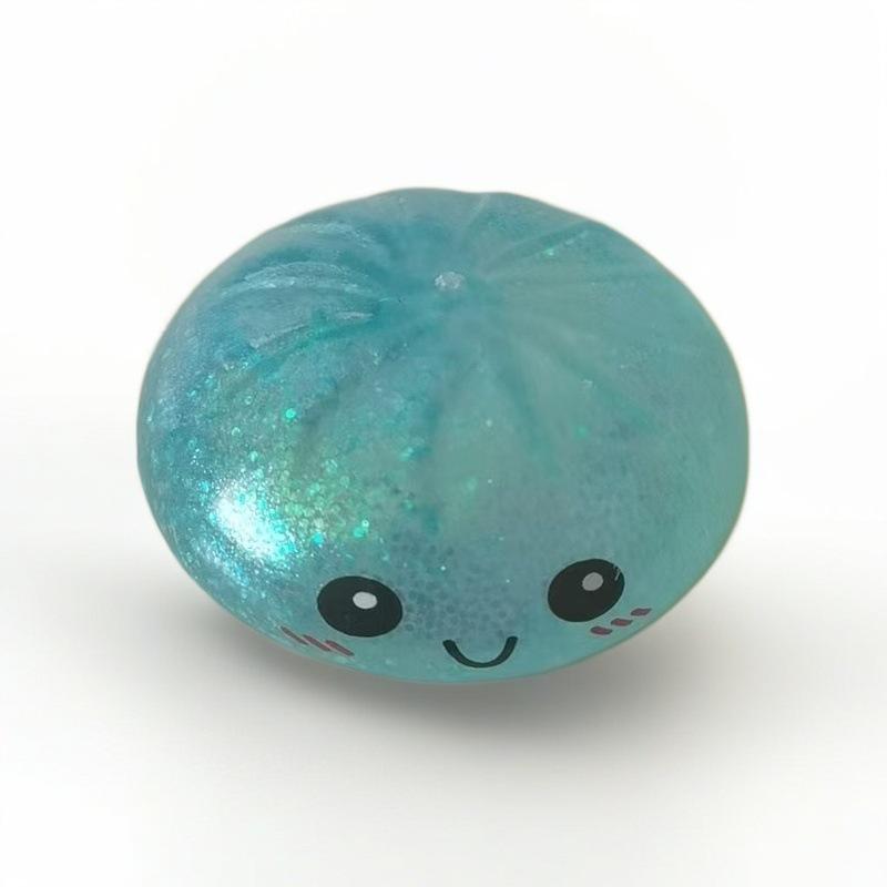 Bright Color Slow Rebound Squishy Toy, Maltose Filled Jellyfish Octopus Squeeze Toy for Stress Relief